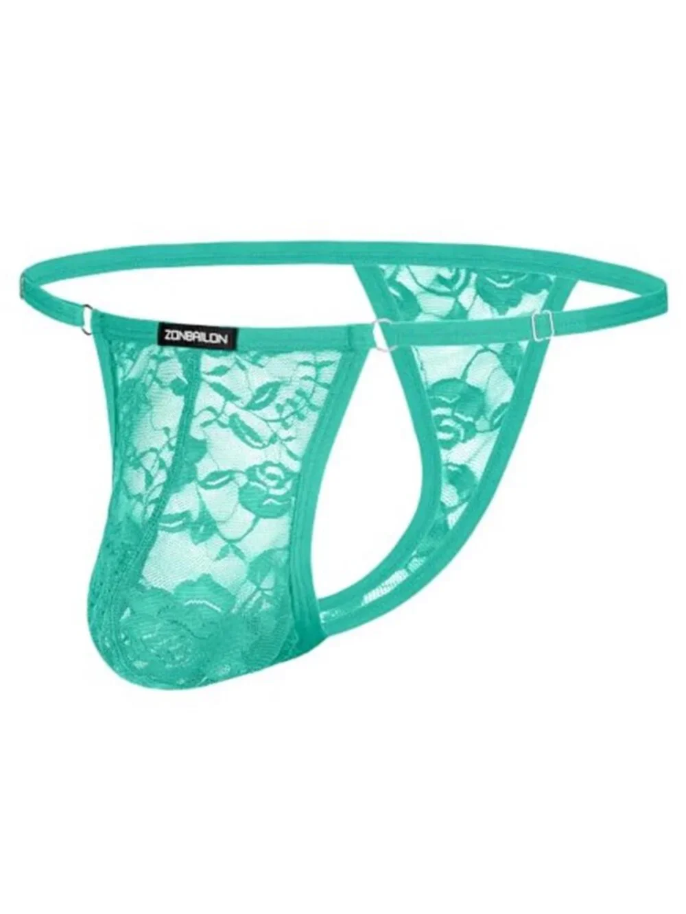 Men's Lace G-String Thong Adjustable One Size Sexy Underwear - E